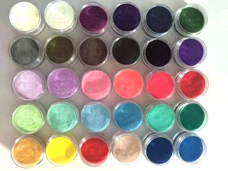 Multi-color embossed powder