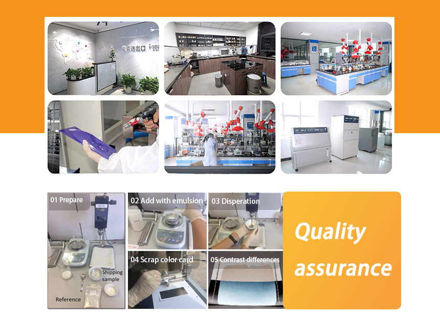 Quality assurance of orange mica pigment powder
