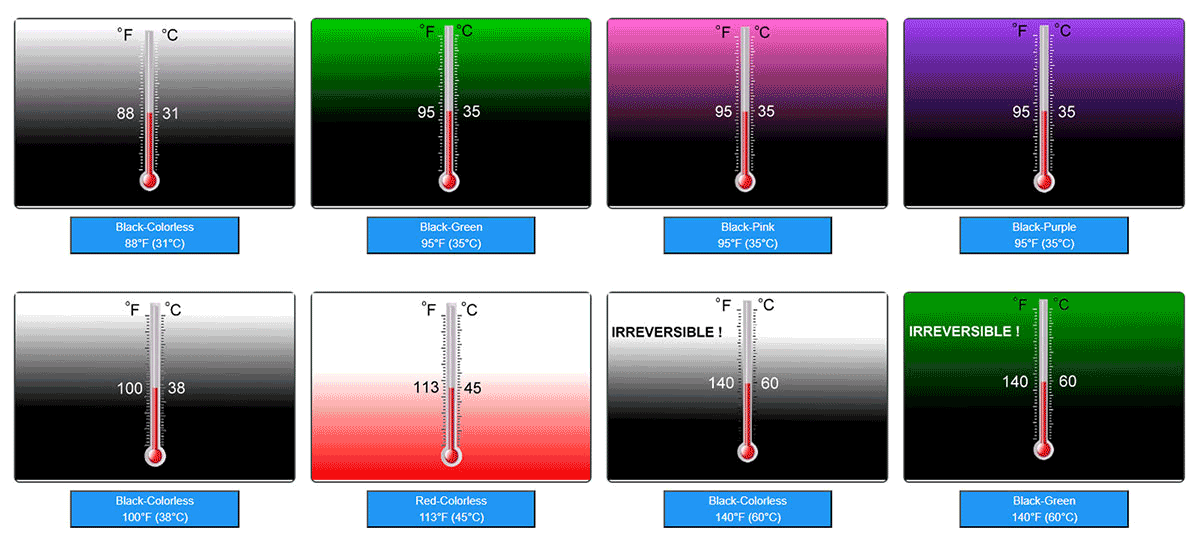 31℃ - 70℃ 온도 변화 분말 시리즈