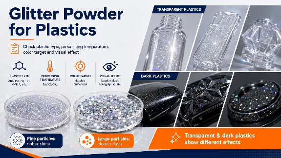 iSuoChem glitter powder for plastics decorative effect in molded products