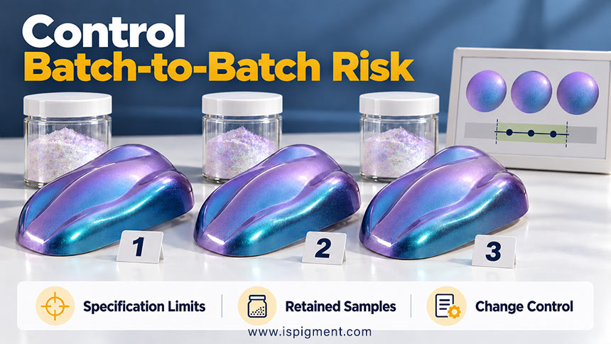 Control Pearlescent Pigment Batch Risk