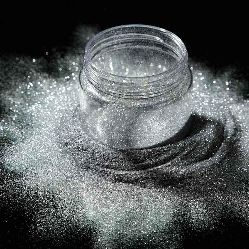 Super white silver glitter powder