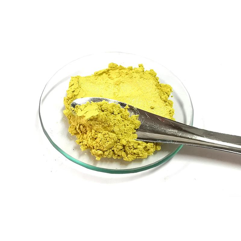 magic yellow pearl luster pigment for nails