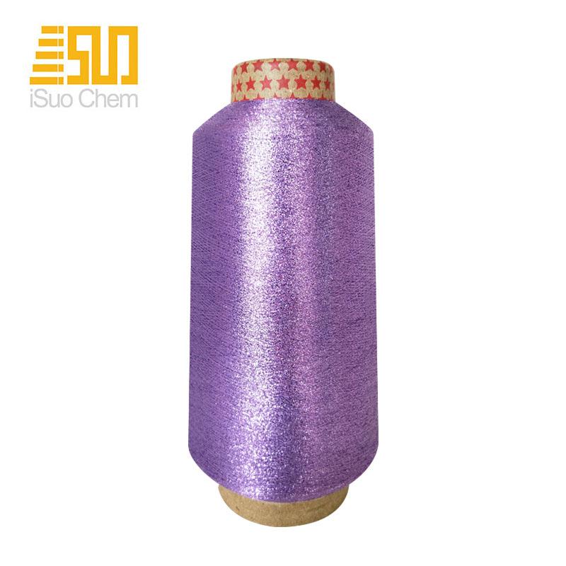 Purple metallic thread
